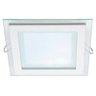 Painel Plafon LED Embutir Vidro 18W Quadrado Branco Frio - 5