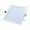 Painel Plafon LED Embutir Vidro 18W Quadrado Branco Frio - 3