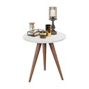 Ver imagem 4 de Mesinha Decorativa de Canto Lateral Retrô - Branca