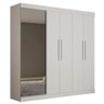 Guarda-Roupa 5 Portas Magnífico Branco Acetinado - Gelius - Branco - 1