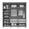 Guarda-Roupa 5 Portas Magnífico Branco Acetinado - Gelius - Branco - 3