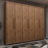 Guarda-Roupa 6 Portas e 4 Gavetas 100% MDF Gelius Absolut Madeirado - 1