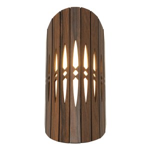 Arandela Luminária Decorativa Madeira Arpoador Red:Pau Ferro