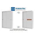 Ver imagem 2 de Guarda Roupa Solteiro 2 Portas de Correr e 2 Gavetas Vivacce 835 Flex Freijo ou Freijo C- Cinza