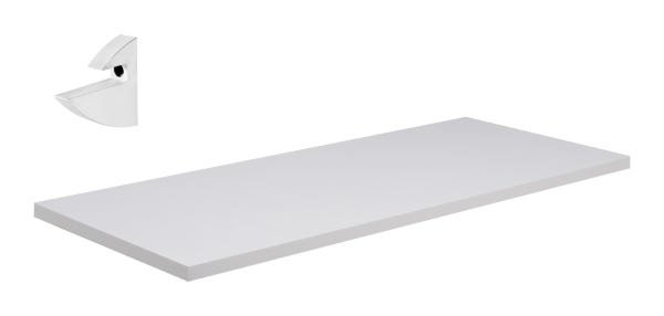 Prateleira Prat-K Concept Branco 20x100x1,5Ccm Quarto Sala Escritório - 3