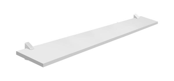 Prateleira Prat-K Concept Branco 20x100x1,5Ccm Quarto Sala Escritório