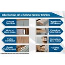 Ver imagem 4 de Cozinha Completa Rainha 4 Peças (2 Aéreos + 2 Balcões) C4p22 Branca/nature - Nesher