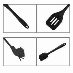 Kit Utensílios Silicone Cozinha 5 Peças:rosa - 5