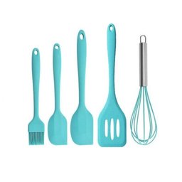 Kit Utensílios Silicone Cozinha 5 Peças:rosa - 4