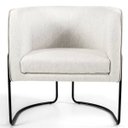 Ver imagem 2 de Kit 2 Poltronas Decorativas Base de Aço Preto Nix Linho - Gran Belo
