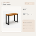 Ver imagem 4 de Mesa Escrivaninha Smart Preto Cinamomo Formimóveis