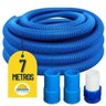 Mangueira para Limpeza de Piscinas Flexível Flutuante 07 Metros com 02 Ponteiras - 1