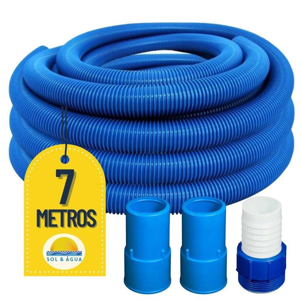 Mangueira para Limpeza de Piscinas Flexível Flutuante 07 Metros com 02 Ponteiras - 2