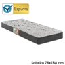 Colchão Solteiro Ecoflex  Espuma D28 Ecoline com Sistema Antiácaro, Antifungo e Antialérgico 78x188x14cm - 1