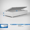 Ver imagem 7 de Box Baú Solteiro Probel Luxo Suede