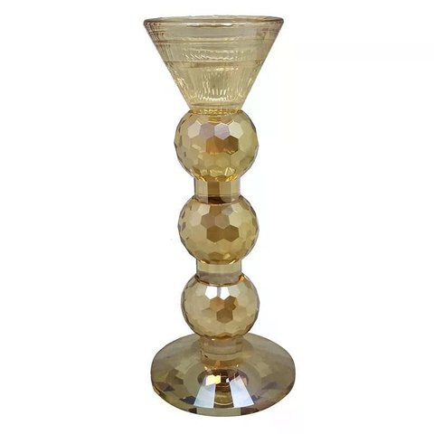 Castical de Cristal Ambar 23,5cm