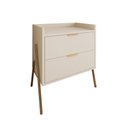Ver imagem 5 de Mesa de Cabeceira Retrô com 2 Gavetas Asher 63cm