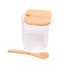 Açucareiro de Vidro com Tampa e Colher de Bambu Lyor - Porta Tempero - 1