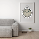 Ver imagem 2 de Relógio de Parede Espelhado Roma Vintage Luxo Quartz 43cm