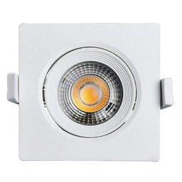 Spot LED Quadrado Black + Decker 10W Branco Frio - 1 Spot LED Quadrado Black + Decker 10W Branco Frio - 1
