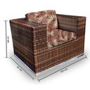 Ver imagem 3 de Conjunto Bora Bora - 1 Sofá 2 Lugares + 2 Poltronas + 1 Mesa de Centro - Capri