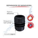 Ver imagem 2 de Encaixe Reparador para Junção de Mangueira 1/2" e 7/16 Cor Preto Durín