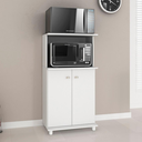 Ver imagem 1 de Balcão Duplo para Forno e Micro-Ondas 2 Portas BL3307 Branco - Tecno Mobili