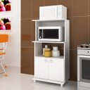 Ver imagem 1 de Balcão Duplo para Forno e Microondas Bl3301 Tecno Mobili - Branco