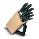 Ver imagem 1 de Conjunto com facas linha Swiss Classic e cepo de madeira Victorinox 6.7173.8 - Preto