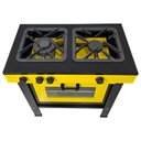 Ver imagem 2 de Fogão a Gás 2 Bocas com Forno Cefaz Linha Chef Amarelo e Preto