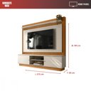 Ver imagem 6 de Painel Home Guararapes - Tv até 75 2 Portas de Correr 2 Prateleiras - Linea
