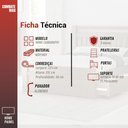 Ver imagem 7 de Painel Home Guararapes - Tv até 75 2 Portas de Correr 2 Prateleiras - Linea