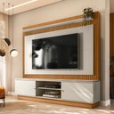 Ver imagem 5 de Painel Home Guararapes - Tv até 75 2 Portas de Correr 2 Prateleiras - Linea