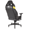 Cadeira Gamer Corsair T2 Road Warrior Cf-9010010-ww Preta/amarela - 3