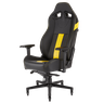 Cadeira Gamer Corsair T2 Road Warrior Cf-9010010-ww Preta/amarela - 2
