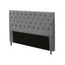 Ver imagem 1 de Cabeceira Cama Box Casal Queen 160cm Cristal Veludo - Js Móveis Cinza