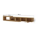 Ver imagem 6 de Rack Extensível com Painel Ripado TV 86 Polegadas Planejado 244x230cm Aruá CabeCasa MadeiraOriginals