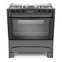 Ver imagem 1 de Fogão Mueller 5b com Mesa de Inox Mfi5bb Preto Fosco