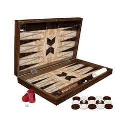 Jogo de Gamão Turca Trendy Geométrico Nogueira – GEIT45 - 2