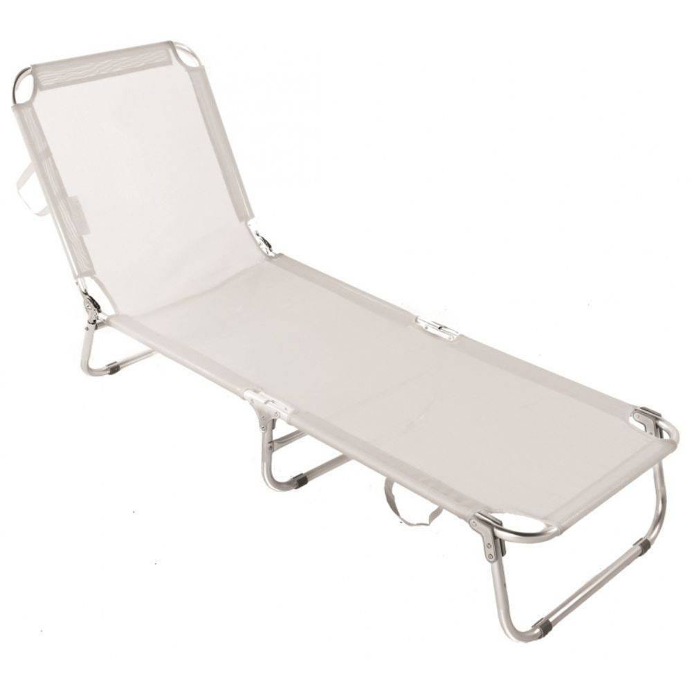 Cadeira Espreguiçadeira Textilene Alumínio Posições Bel Lazer MadeiraMadeira