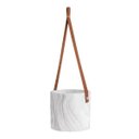 Ver imagem 1 de Cachepot Suspenso Em Cimento Efeito Marmorizado