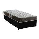 Ver imagem 1 de Cama Box Solteiro Colchão Mola Ensacada Premium + Box Sintético 60x88x188 Cor:preto