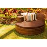 Chaise Meia Lua em Alumínio com Almofadas Impermeáveis - Piscina, Jardim, Área, Sala Trama Original - 3