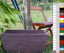 Ver imagem 2 de Vaso Planta 65x30 Jardineira Floreira Polietileno - MARROM CHOCOLATE 020