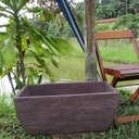 Ver imagem 3 de Kit 2 Vaso Planta 65x30 Jardineira Floreira Polietileno - MARROM CHOCOLATE 020