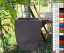 Ver imagem 2 de Vaso Planta 45x35 Moderno Trapézio Polietileno - MARROM CHOCOLATE 020