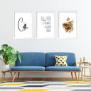 Ver imagem 2 de Kit 3 Quadros Grandes Coffee Is Always a Good Idea 60x48cm:moldura Branca