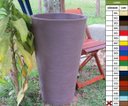Ver imagem 2 de Kit 2 Vaso Planta 75x50 Redondo Cônico Polietileno - MARROM CHOCOLATE 020