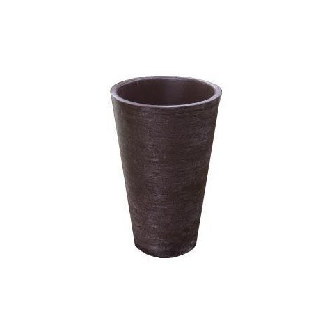 Vaso Planta 35x25 Redondo Cônico Cachepot Polietileno - MARROM CHOCOLATE 020