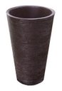Ver imagem 1 de Vaso Planta 35x25 Redondo Cônico Cachepot Polietileno - MARROM CHOCOLATE 020